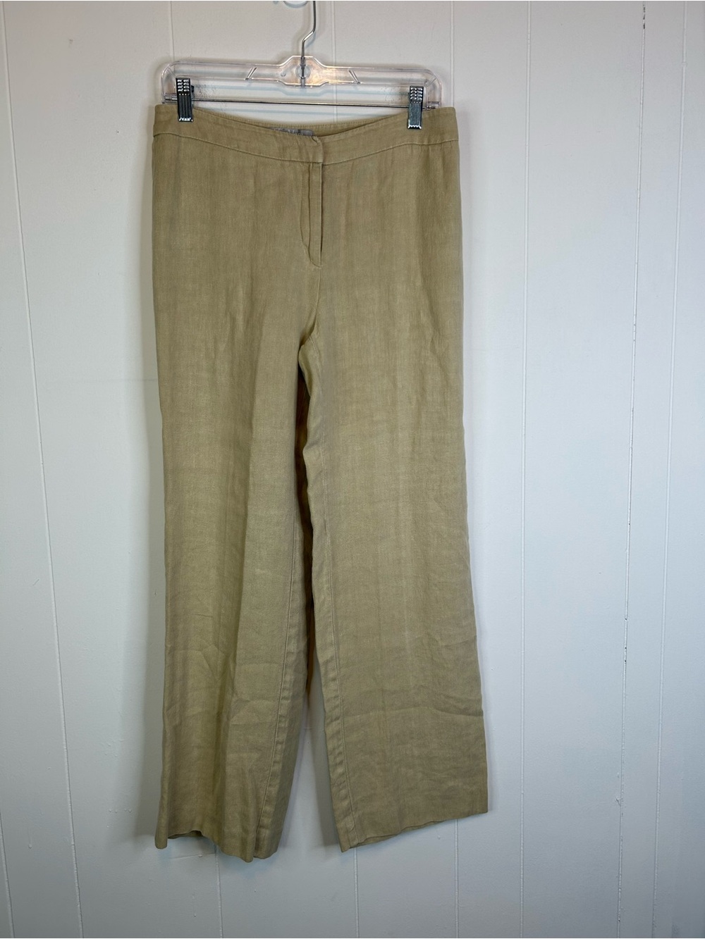 Max Mara Women’s Linen Pants Beige No Sz Tag Measurements In Pics 345